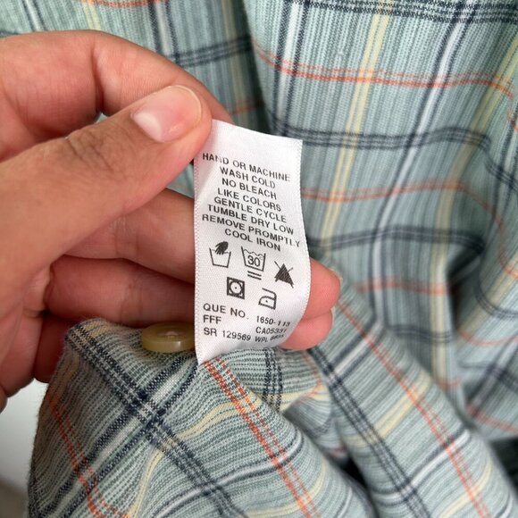 Woolrich mens green button down short sleeve shirt size XL - Picture 5 of 6